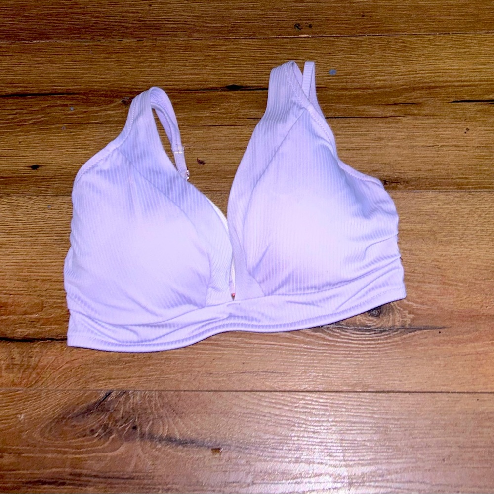 Bikini Top Womens  Sz 34DD LAVENDER Swim Top